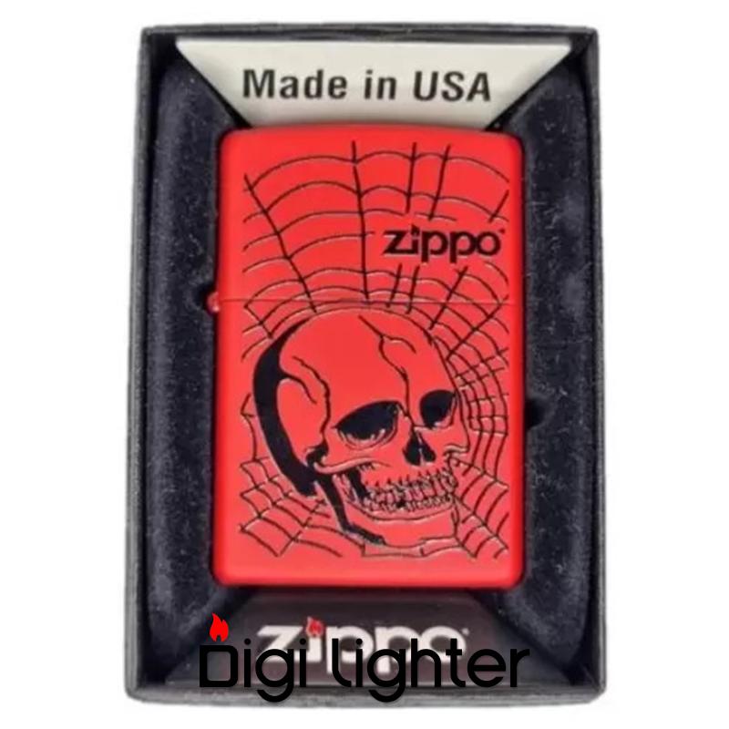 فندک زیپو اصل کد 233 Skull With Web فندک زیپو اصل کد 233 Skull With Web