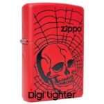 فندک زیپو اصل کد 233 Skull With Web فندک زیپو اصل کد 233 Skull With Web