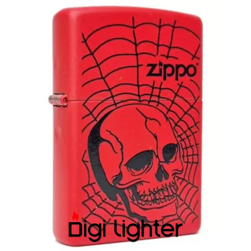 فندک زیپو اصل کد 233 Skull With Web فندک زیپو اصل کد 233 Skull With Web