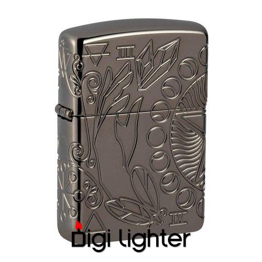 Zippo-49689-Wicca-Design-Armor-Black-Ice